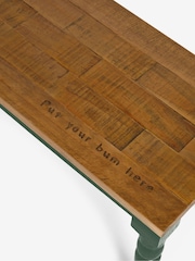 Rockett St George Green Apothecary Style Dining Bench - Image 4 of 4