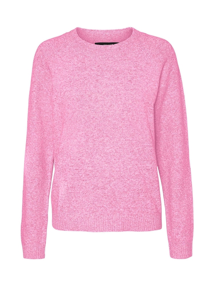 VERO MODA Pink Girls Round Neck Soft Touch Knitted Jumper - Image 4 of 4