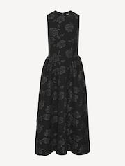 Rotate Black Jacquard Midi Dress - Image 4 of 5