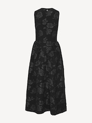 Rotate Black Jacquard Midi Dress - Image 5 of 5