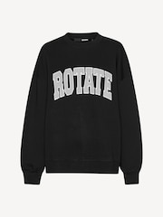 Rotate Black Heavy Crewneck 100% Cotton Sweater - Image 4 of 5