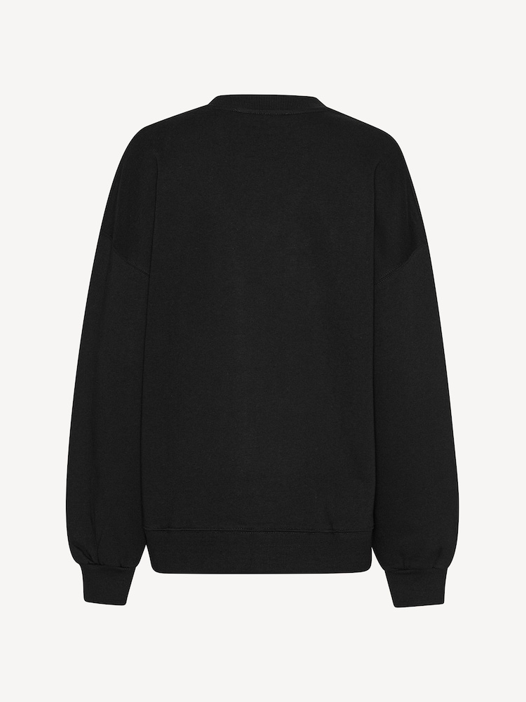 Rotate Black Heavy Crewneck 100% Cotton Sweater - Image 5 of 5