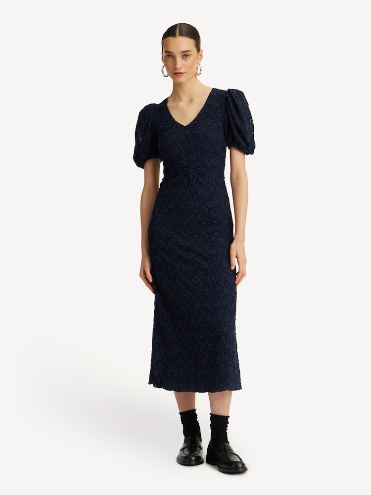 Rotate Blue Lace Puff Sleeve Dress - Image 1 of 6 Rotate Blue Lace Puff Sleeve Dress - Image 1 of 6