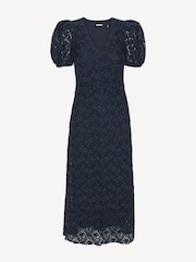 Rotate Blue Lace Puff Sleeve Dress - Image 5 of 6