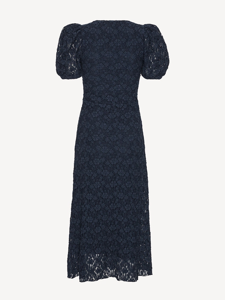 Rotate Blue Lace Puff Sleeve Dress - Image 6 of 6 Rotate Blue Lace Puff Sleeve Dress - Image 6 of 6