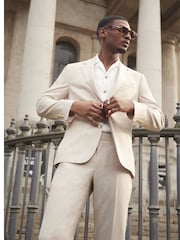 River Island Cream Suit Trousers - Image 1 of 6