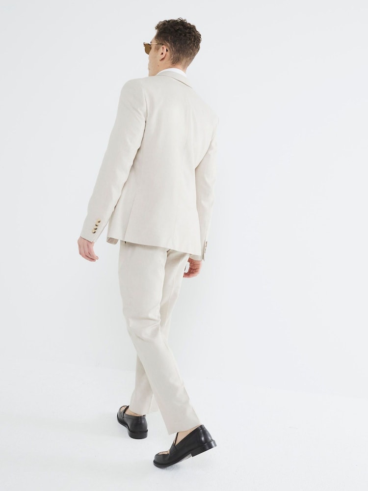 River Island Cream Suit Trousers - Image 2 of 6