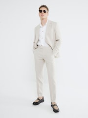 River Island Cream Suit Trousers - Image 3 of 6