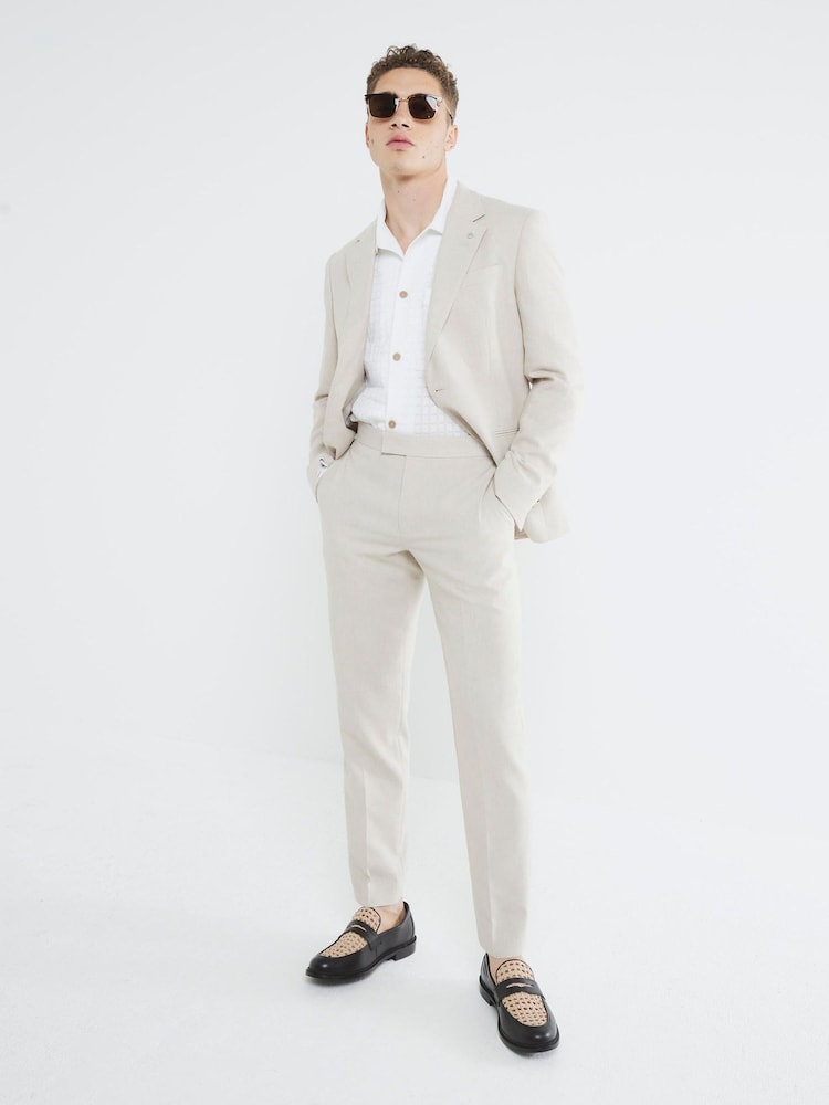 River Island Cream Suit Trousers - Image 3 of 6
