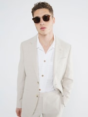 River Island Cream Suit Jacket - Image 3 of 6