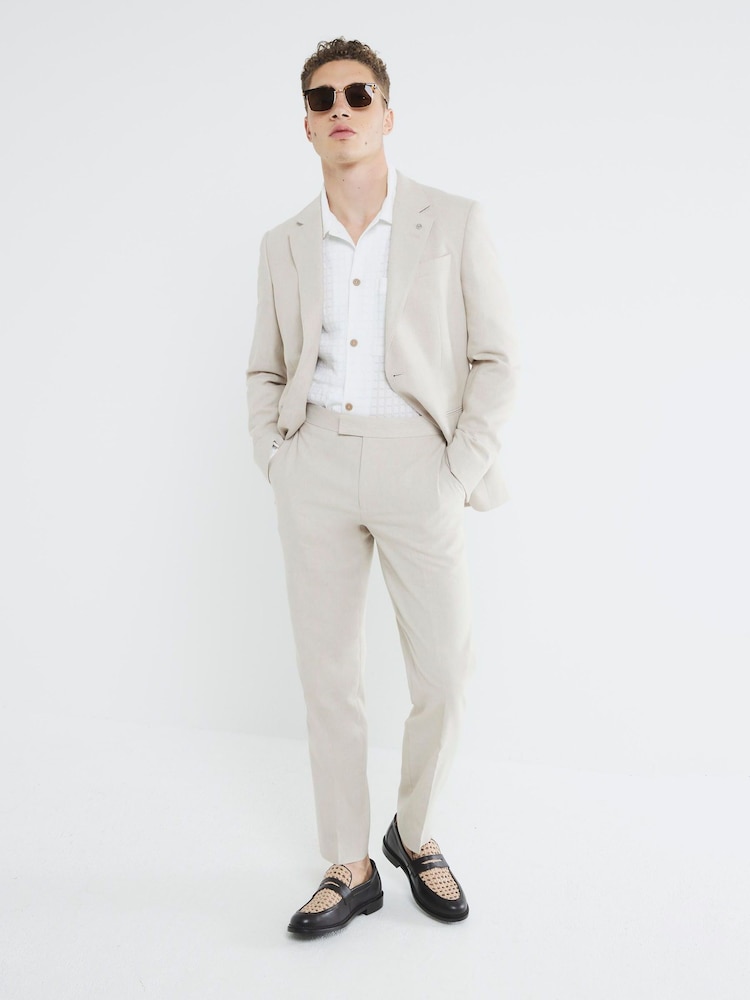 white christmas dresses Men's Single Breasted Two Button Cream(Soft White) Dress Suit New main image 1