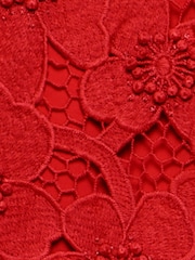 Mint Velvet Red Floral Applique Top - Image 8 of 8
