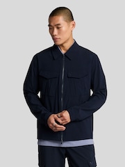 Lyle & Scott Blue Nylon Pocket Overshirt - Image 1 of 5