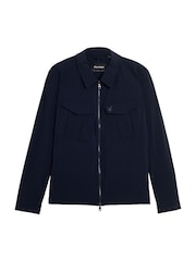 Lyle & Scott Blue Nylon Pocket Overshirt - Image 5 of 5