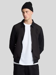 Lyle & Scott Black Softshell Hybrid Track Jacket - Image 1 of 4