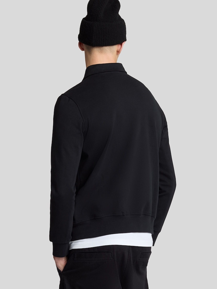 Lyle & Scott Black Softshell Hybrid Track Jacket - Image 2 of 4