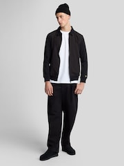 Lyle & Scott Black Softshell Hybrid Track Jacket - Image 3 of 4
