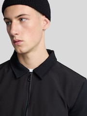 Lyle & Scott Black Softshell Hybrid Track Jacket - Image 4 of 4