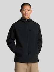 Lyle & Scott Black Hooded Shell Jacket - Image 1 of 5