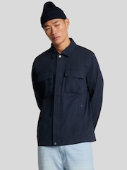 Lyle & Scott Blue Ripstop Overshirt - Image 1 of 5