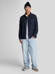 Lyle & Scott Blue Ripstop Overshirt - Image 2 of 5