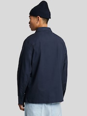 Lyle & Scott Blue Ripstop Overshirt - Image 3 of 5
