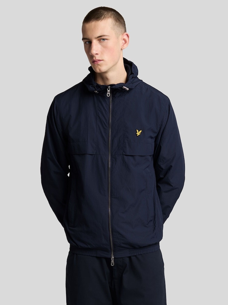 Lyle & Scott Blue Lightweight Ripstop Jacket - Image 1 of 5