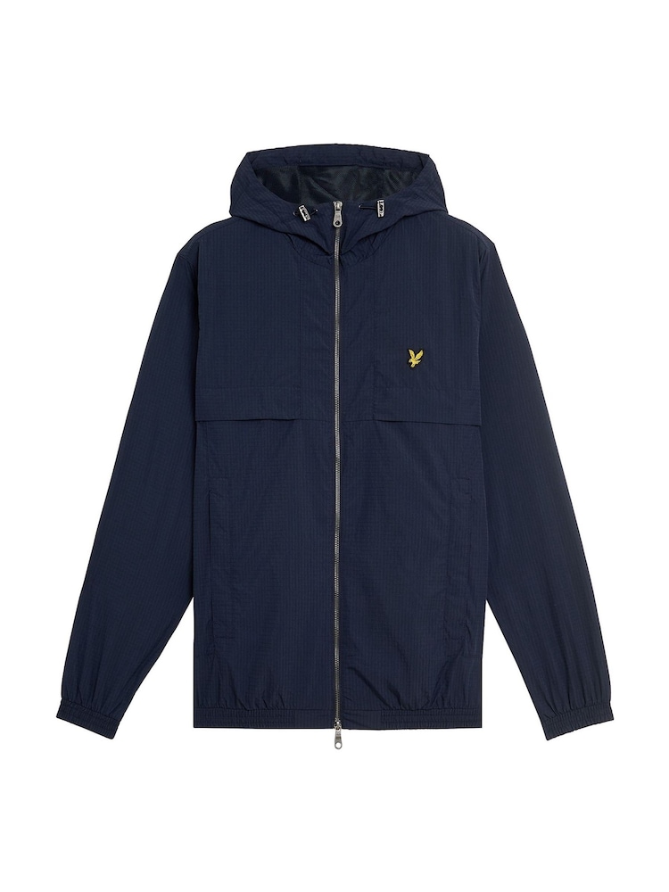 Lyle & Scott Blue Lightweight Ripstop Jacket - Image 5 of 5