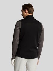 Lyle & Scott Black Hybrid Quilted Golf Gilet - Image 3 of 5
