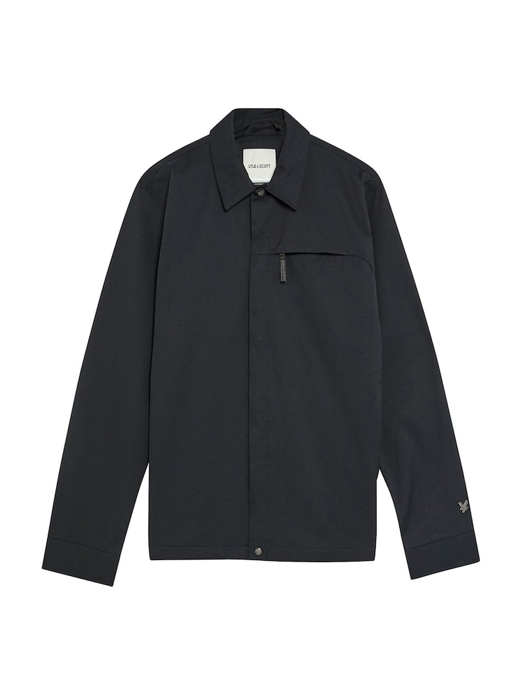 Lyle & Scott Black Tech Twill Overshirt - Image 5 of 5