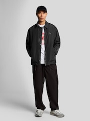 Lyle & Scott Grey Nylon Emblem Coach Jacket - Image 2 of 5