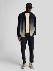 Lyle & Scott Blue Gradient Colour Block Jacket - Image 3 of 5