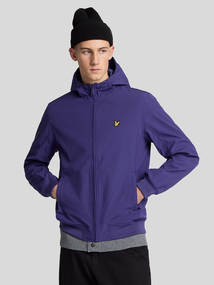 Lyle & Scott Purple Mesh Back Softshell Jacket - Image 1 of 5