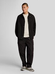 Lyle & Scott Black Nylon Emblem Coach Jacket - Image 2 of 5