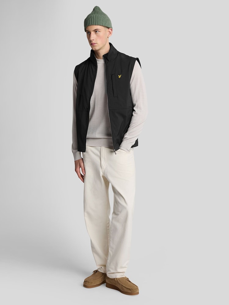 Lyle & Scott Black Softshell Gilet - Image 2 of 5