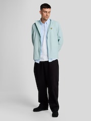 Lyle & Scott Blue Zip Through Hooded Jacket - Image 3 of 5