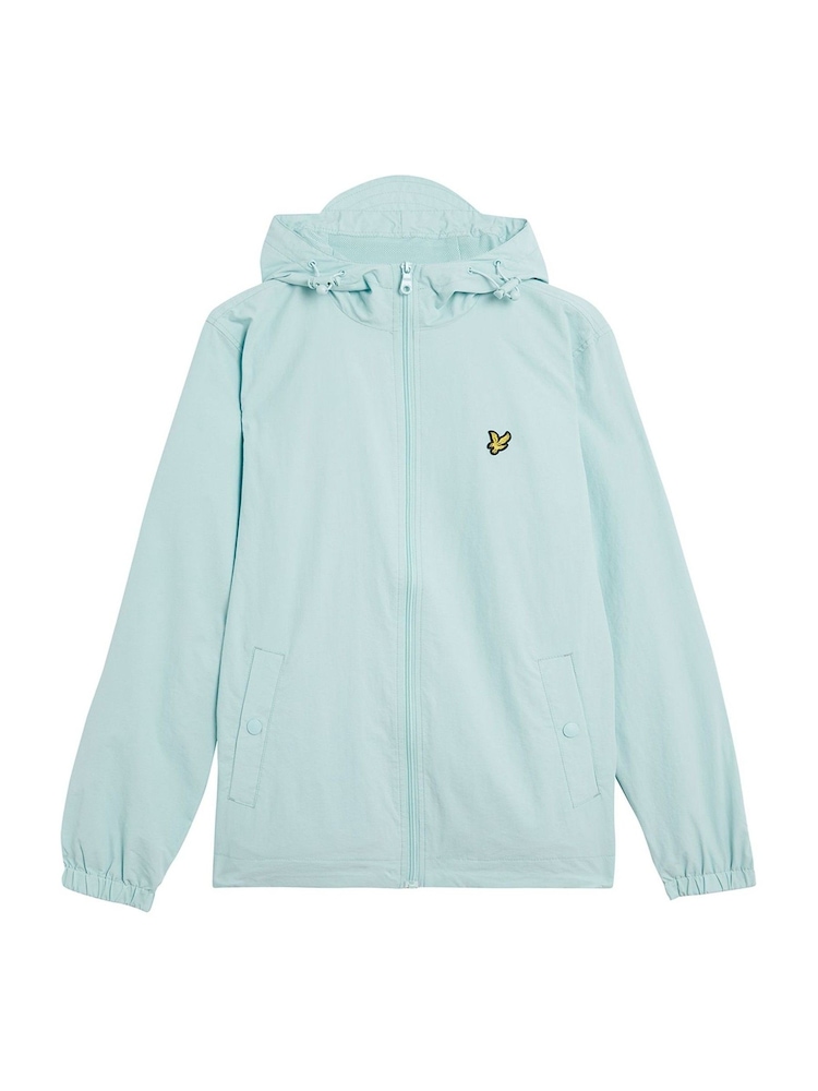 Lyle & Scott Blue Zip Through Hooded Jacket - Image 5 of 5