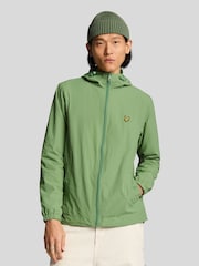 Lyle & Scott Green Zip Through Hooded Jacket - Image 1 of 5