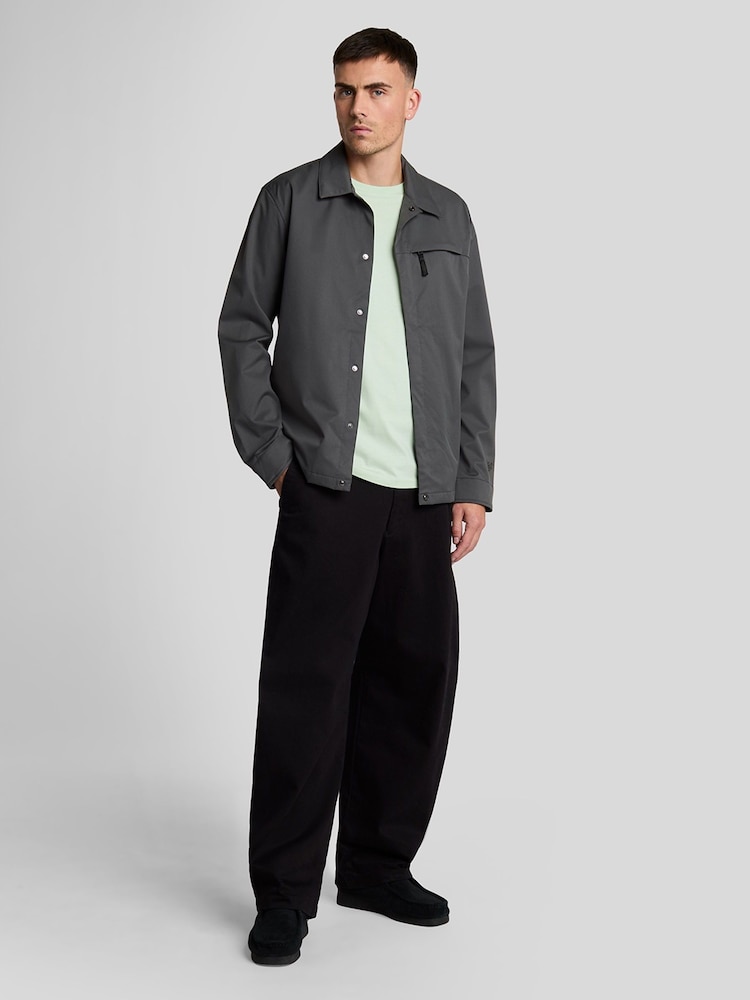 Lyle & Scott Grey Tech Twill Overshirt - Image 2 of 5