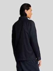 Lyle & Scott Blue Tailored Zip Through Overshirt - Image 3 of 5