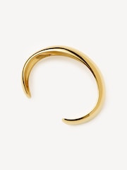 Missoma Gold Tone Sculptural Ridge Molten Cuff Bracelet - Image 3 of 5
