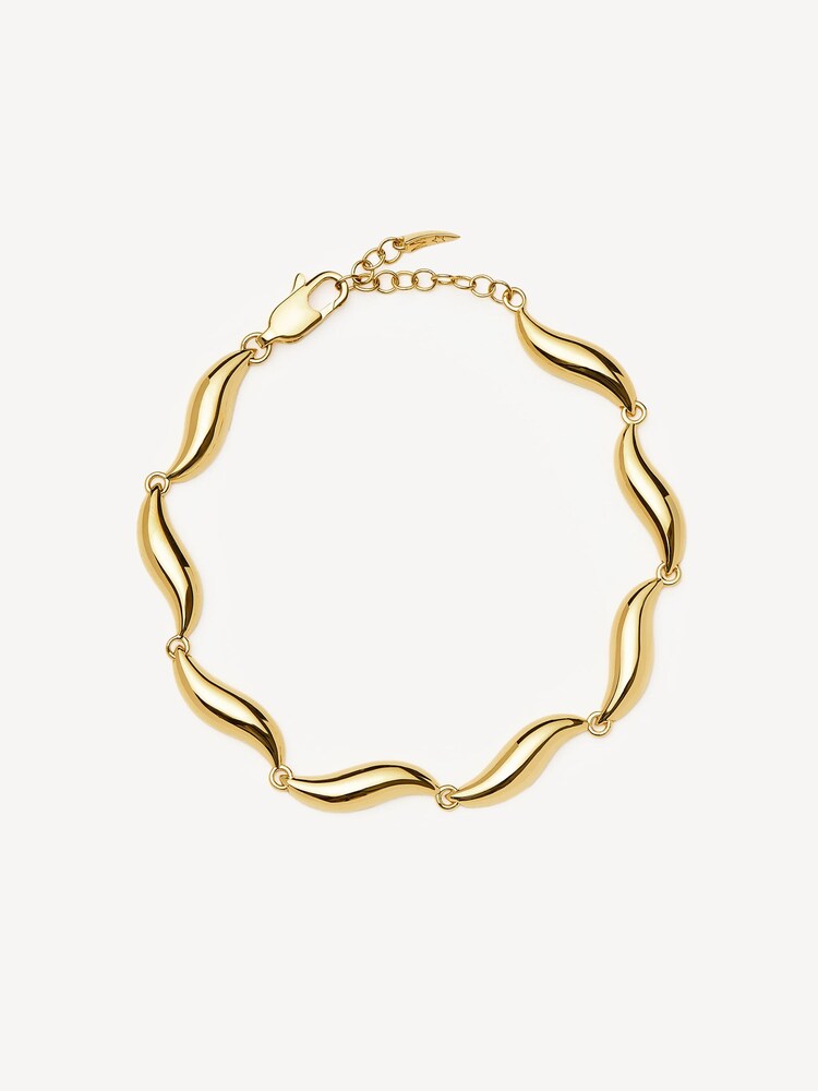 Missoma Gold Plated Savi Signature Link Chain Bracelet - Image 1 of 6