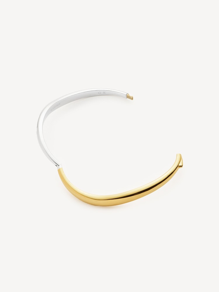 Missoma Gold Plated Savi Signature Hinged Bangle - Image 2 of 6