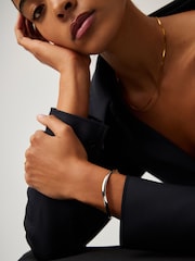 Missoma Gold Plated Savi Signature Hinged Bangle - Image 5 of 6