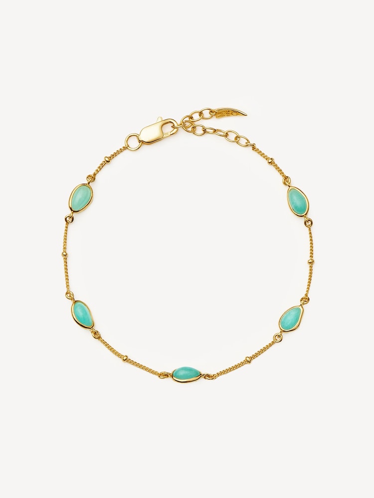 Missoma Gold Tone Magma Gemstone Charm Bracelet - Image 1 of 4