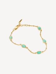 Missoma Gold Tone Magma Gemstone Charm Bracelet - Image 2 of 4