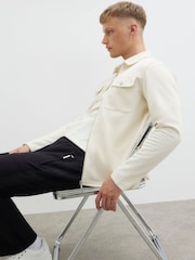 River Island Cream Slim Fit Double Pocket Jacket - Image 4 of 4