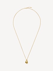 Missoma Gold Tone Savi Ridge Droplet Pendant Necklace - Image 1 of 7