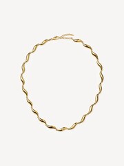 Missoma Gold Tone Savi Signature Link Chain Necklace - Image 1 of 7