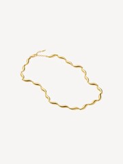 Missoma Gold Tone Savi Signature Link Chain Necklace - Image 2 of 7